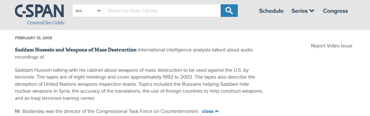 cspan-saddam-tapes